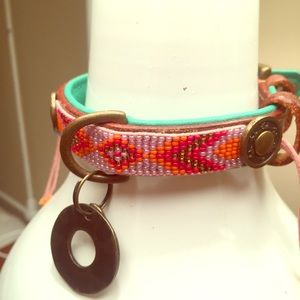 "Dog With A Mission" Beaded Puppy Collar